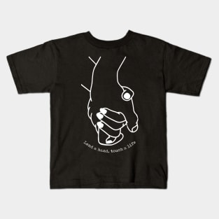 'Lend a Hand Touch a Life' Food and Water Relief Shirt Kids T-Shirt